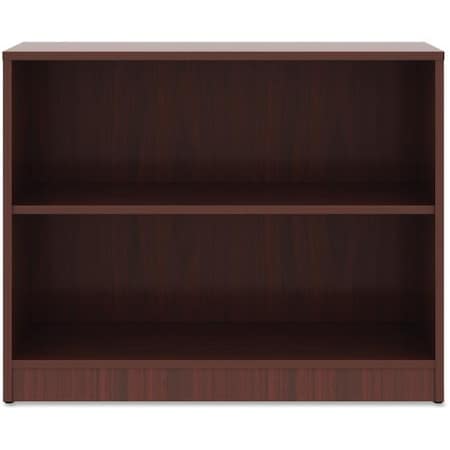 Perfectly Packed 2 Shelf Laminate Bookcase - Mahogany PE128052